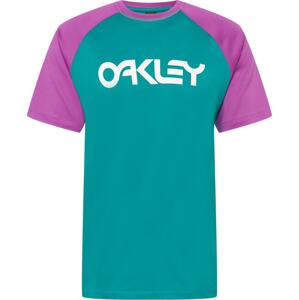 Funkční tričko Oakley petrolejová / svítivě fialová / bílá