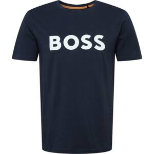 Tričko 'Thinking 1' Boss Orange námořnická modř / bílá
