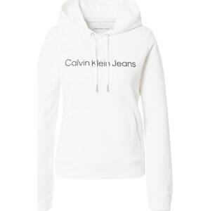 Mikina Calvin Klein Jeans černá / bílá