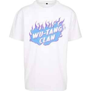 Tričko 'Wu-Tang Clan' mister tee modrá / svítivě fialová / bílá