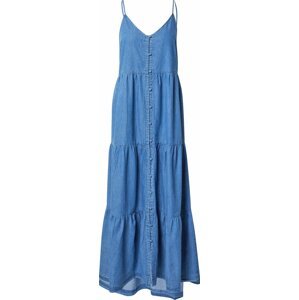 Letní šaty Warehouse modrá džínovina