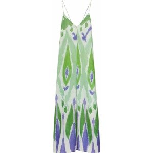 Letní šaty 'Carry3' Mango indigo / zelená / bílá
