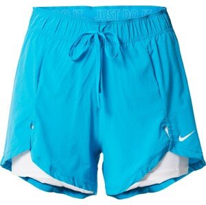 Sportovní kalhoty Nike azurová / bílá