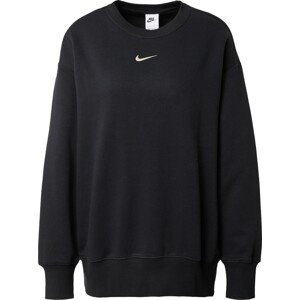Mikina 'PHOENIX' Nike Sportswear černá / bílá
