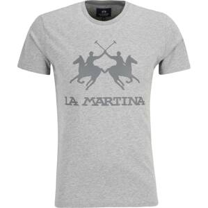 Tričko LA MARTINA šedá / šedý melír