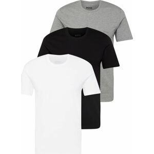 Tričko 'Classic' BOSS Black šedý melír / černá / bílá