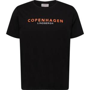Tričko 'Copenhagen' lindbergh mandarinkoná / černá / bílá