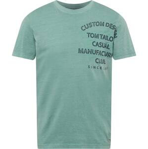 Tričko Tom Tailor námořnická modř / nefritová