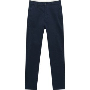 Chino kalhoty Pull&Bear námořnická modř