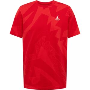 Tričko Jordan červená / rubínově červená / bílá