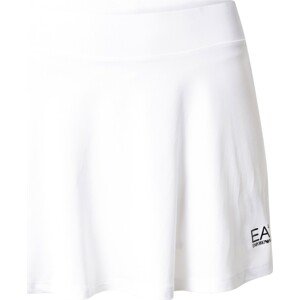 Sportovní sukně EA7 Emporio Armani černá / bílá