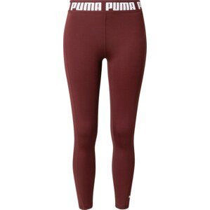 Sportovní kalhoty Puma lilek / bílá