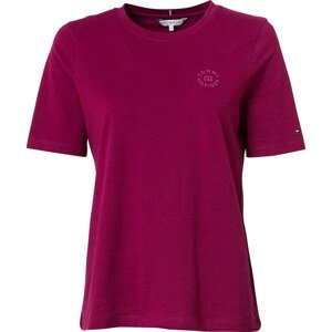 Tričko Tommy Hilfiger fialová / červenofialová