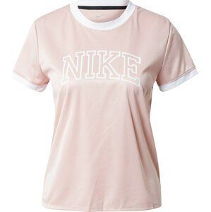 Funkční tričko Nike růže / bílá