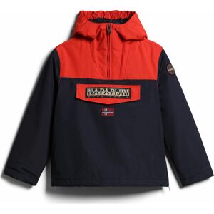 Přechodná bunda 'RAINFOREST' Napapijri tmavě béžová / námořnická modř / červená třešeň / ohnivá červená