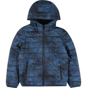 Přechodná bunda Abercrombie & Fitch noční modrá / modrý melír