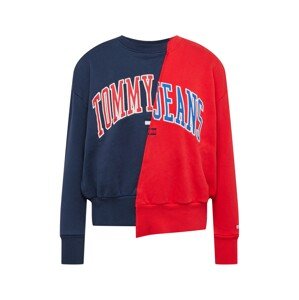 Mikina Tommy Jeans námořnická modř / tmavě modrá / červená / bílá