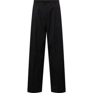 Kalhoty se sklady v pase Calvin Klein černá