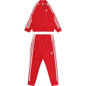 Joggingová souprava 'Adicolor Sst' adidas Originals červená / bílá