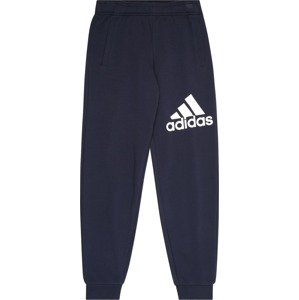 Sportovní kalhoty 'Essentials Fit Big Logo ' ADIDAS SPORTSWEAR noční modrá / bílá