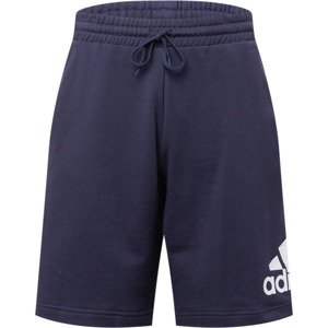 Sportovní kalhoty 'Essentials Big Logo French Terry' ADIDAS SPORTSWEAR modrá / bílá