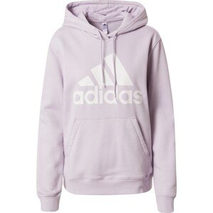 Sportovní mikina 'Essentials Big Logo Fleece' ADIDAS SPORTSWEAR pastelová fialová / bílá