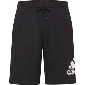 Sportovní kalhoty 'Essentials Big Logo French Terry' ADIDAS SPORTSWEAR černá / bílá
