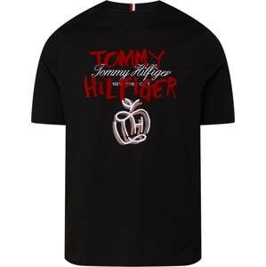 Tričko Tommy Hilfiger Big & Tall červená / pastelově červená / černá / bílá