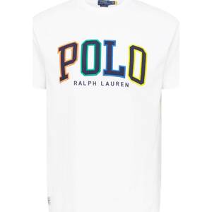 Tričko Polo Ralph Lauren námořnická modř / trávově zelená / oranžová / bílá