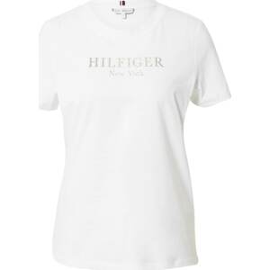 Tričko Tommy Hilfiger zlatá / bílá
