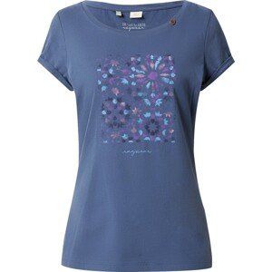 Tričko Ragwear enciánová modrá / nebeská modř / tmavě fialová / starorůžová