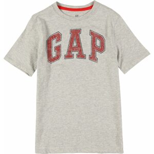 Tričko GAP šedý melír / červená / černá