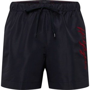 Plavecké šortky Tommy Hilfiger Underwear námořnická modř / červená / bílá