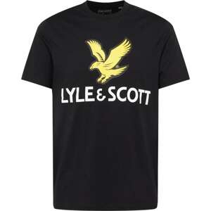 Tričko Lyle & Scott žlutá / černá / bílá