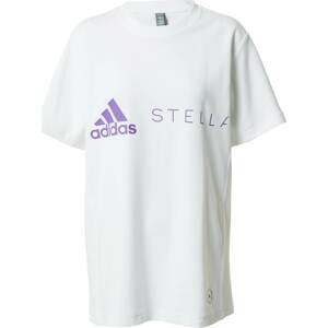 Funkční tričko 'Logo' adidas by stella mccartney fialová / bílá