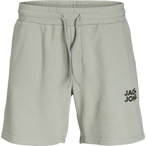 Kalhoty 'BEX' jack & jones šedobéžová / černá