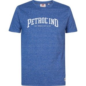 Tričko Petrol Industries modrý melír / bílá