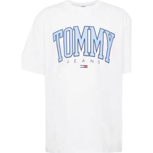 Tričko Tommy Hilfiger marine modrá / světlemodrá / červená / bílá