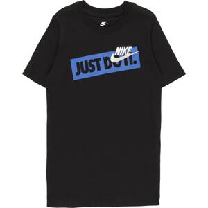 Tričko Nike Sportswear královská modrá / černá / bílá