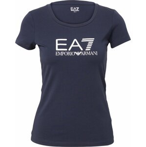 Tričko EA7 Emporio Armani námořnická modř / bílá