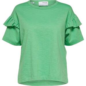 Tričko 'Rylie' Selected Femme zelená