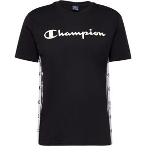 Tričko Champion Authentic Athletic Apparel černá / bílá