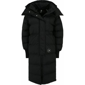 Outdoorový kabát 'Long Padded Winter' adidas by stella mccartney černá / bílá