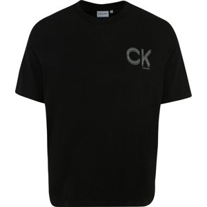 Tričko Calvin Klein Big & Tall šedá / černá