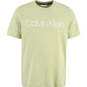 Tričko Calvin Klein Big & Tall zelená / bílá
