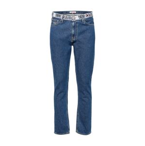 Džíny Tommy Jeans modrá džínovina / karmínově červené / bílá