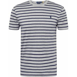 Tričko Polo Ralph Lauren námořnická modř / šedý melír