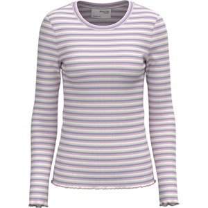 Tričko Selected Femme béžová / modrá / pink / bílá
