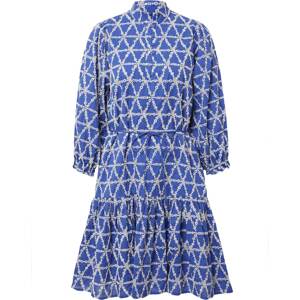 Košilové šaty 'Alyssa' Bruuns Bazaar tmavě modrá / bílá