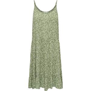 Letní šaty 'Maj Life' Only pastelově zelená / tmavě zelená